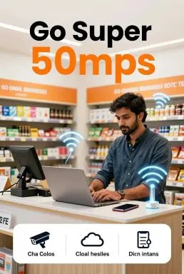 GoInternet Go Super 50Mbps - Powered by Logon Broadband - Jazz FTTH Package Karachi, Lahore, Hyderabad, Multan